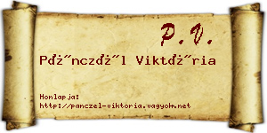 Pánczél Viktória névjegykártya