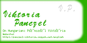 viktoria panczel business card